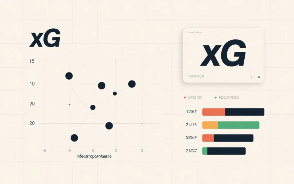 xG与射门质量散点图以及最可能比分区间的可视化示例
